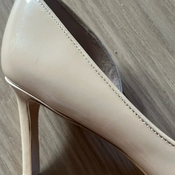 Stuart Weitzman Nude Patent Stiletto Pumps Size 7 - Picture 12 of 14
